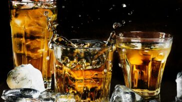 alcohol bar black background close up - Can I drink alcohol on a keto diet?