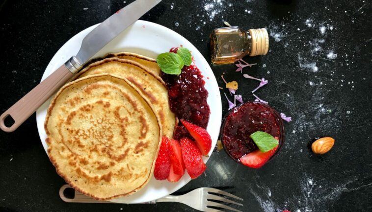 pancake on plate - 10 awesome keto quick breakfast recipes