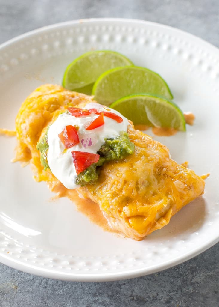 TheGirlWhoAteEverything_SweetPotatoAndBlackBeanEnchiladas_Hero _Vertical - Sweet Potato and Black Bean Enchiladas