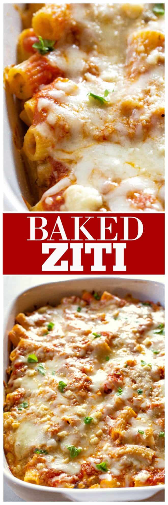 baked ziti casserole - The Best Baked Ziti