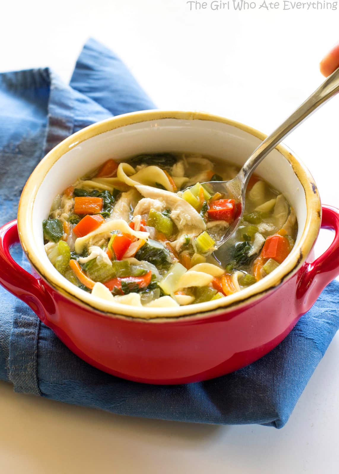 healthy vegetable soup - Healthy Vegetable Chicken Soup