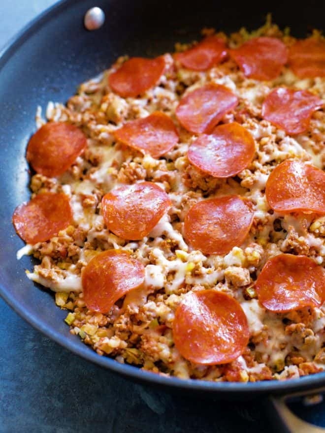 keto pizza skillet - Keto Pizza Skillet