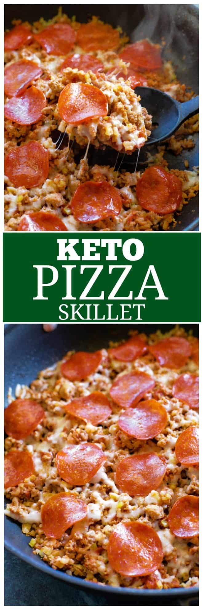 keto pizza skillet - Keto Pizza Skillet