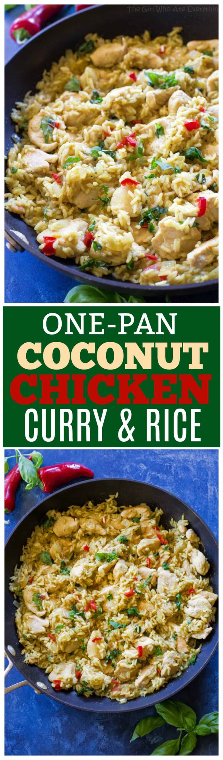 one pan coconut chicken curry and rice scaled - One-Pan Coconut Chicken Curry and Rice