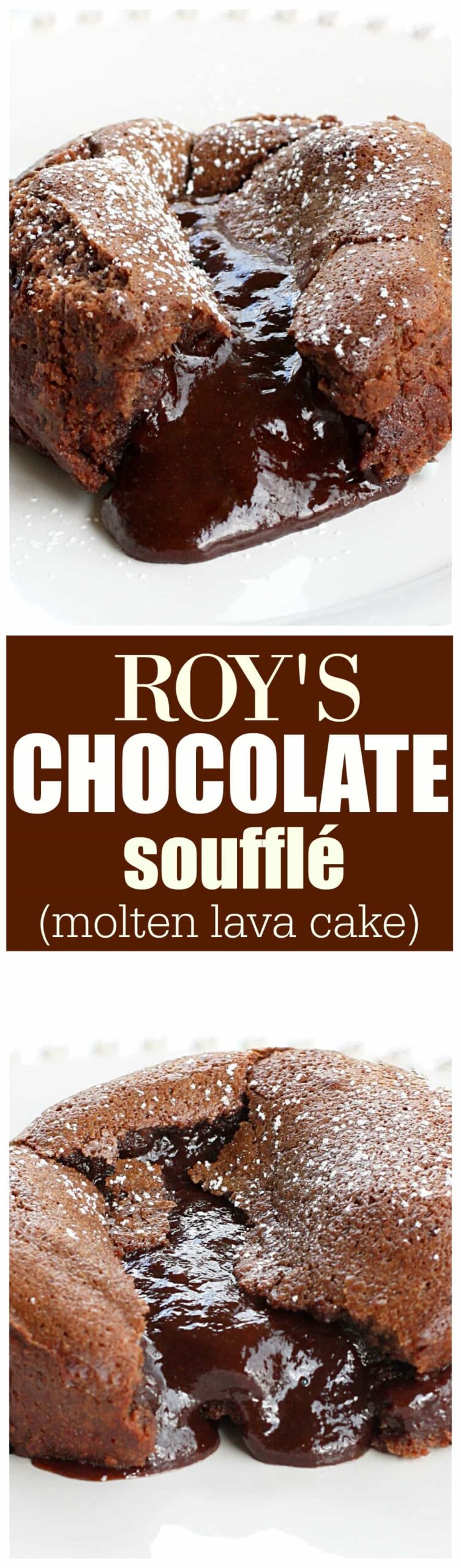 roys chocolate souffle scaled - Roy’s Chocolate Souffle (Molten Lava Cake)