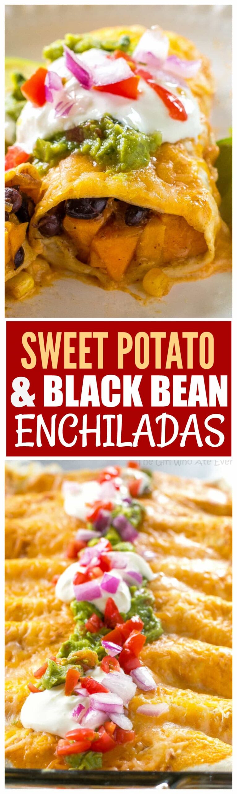 sweet potato black bean enchiladas scaled - Sweet Potato and Black Bean Enchiladas