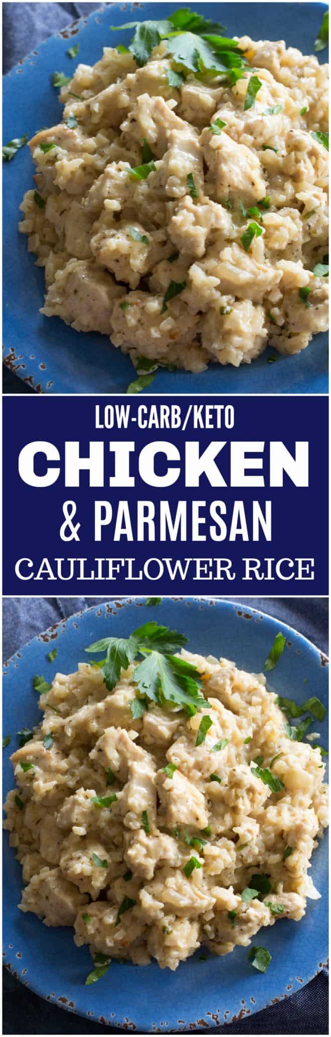 Chicken with Parmesan Cauliflower Rice