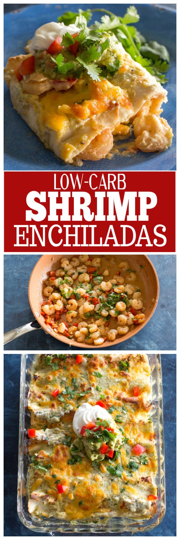 low-carb shrimp enchiladas