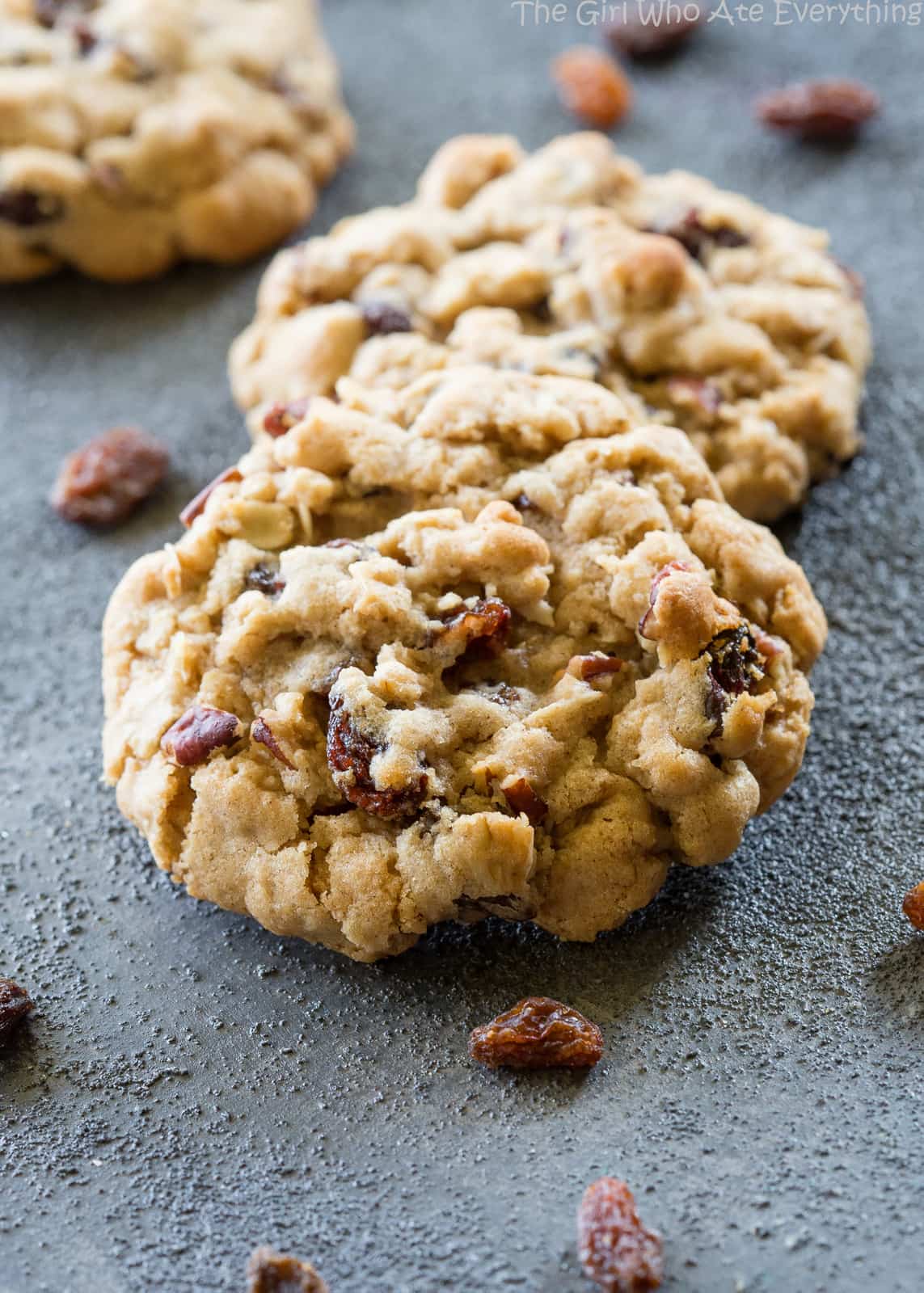 fb image - Chewy Oatmeal Raisin Cookies