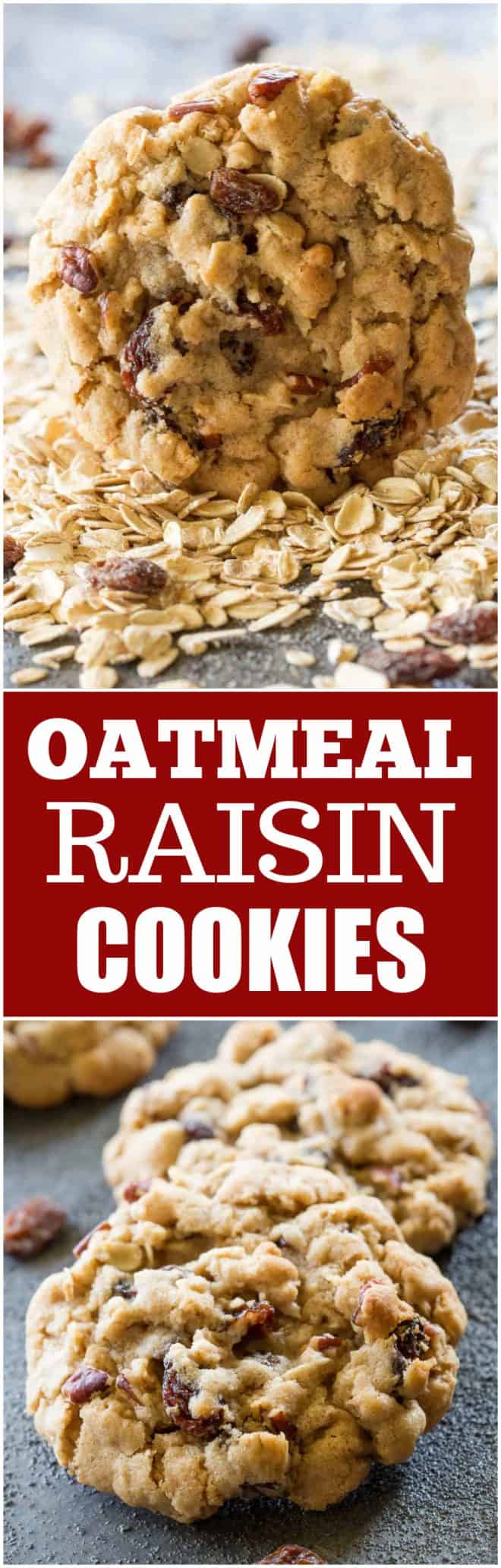 fb image - Chewy Oatmeal Raisin Cookies