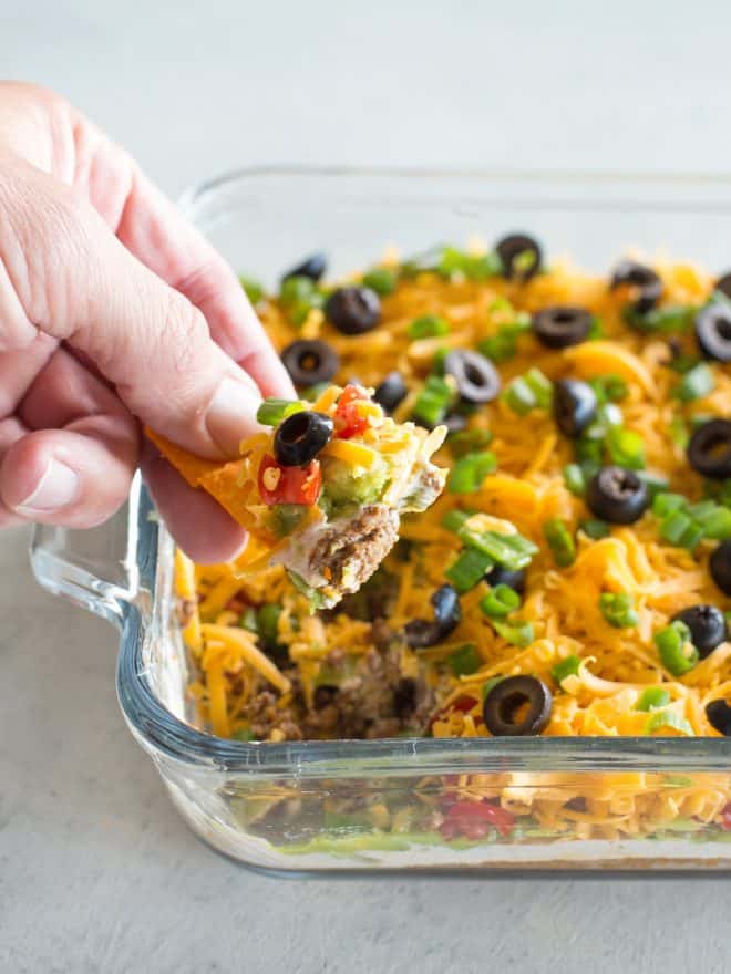 fb image - Keto Seven Layer Dip