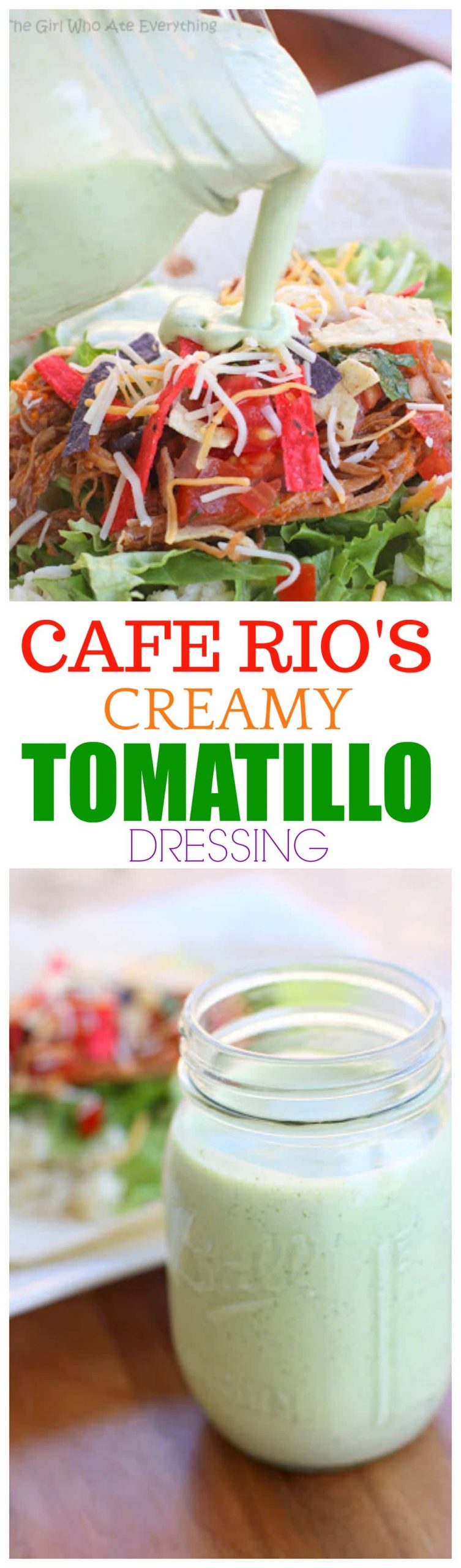 fb image scaled - Cafe Rio’s Creamy Tomatillo Dressing