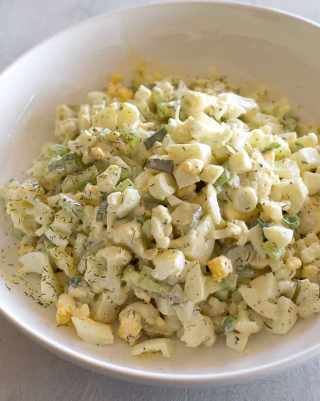 fb image - Cauliflower Potato Salad (Keto / Low-carb)