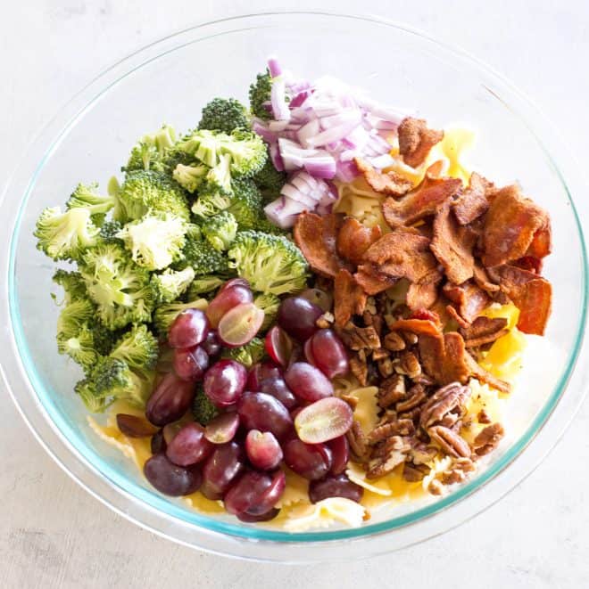 fb image - Broccoli Grape Pasta Salad