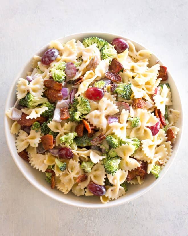 fb image - Broccoli Grape Pasta Salad