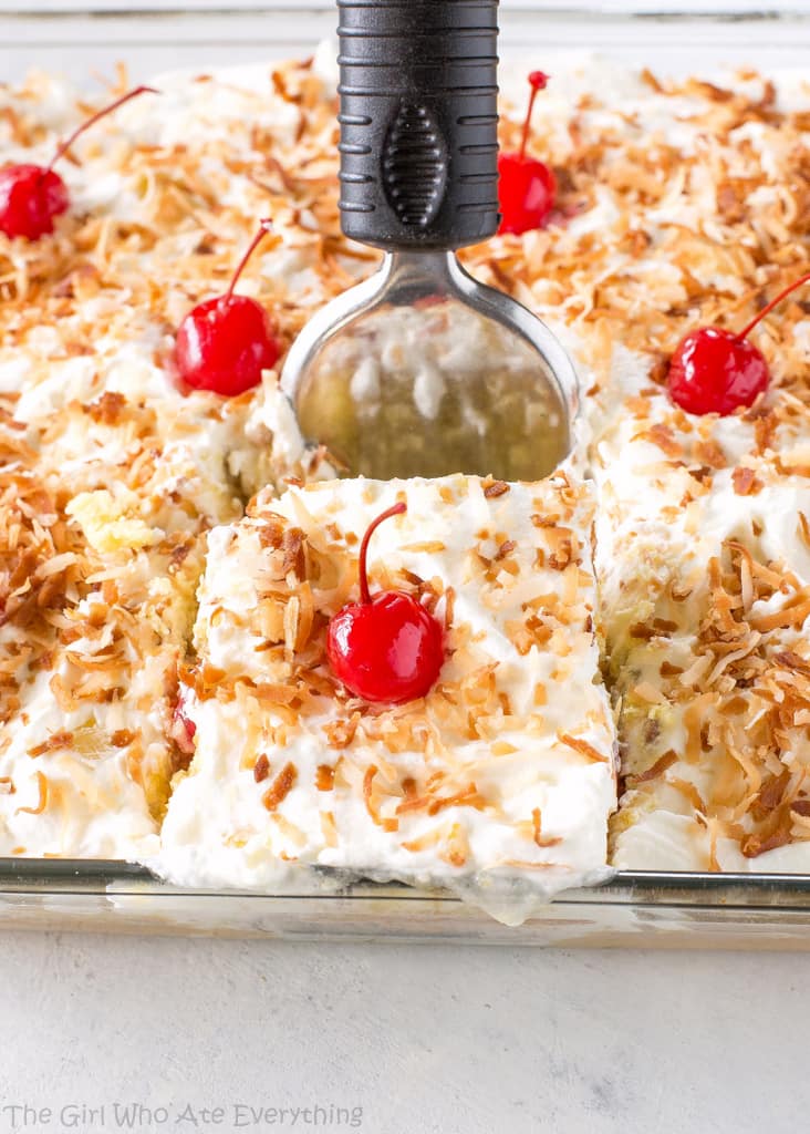 fb image - Pina Colada Poke Cake