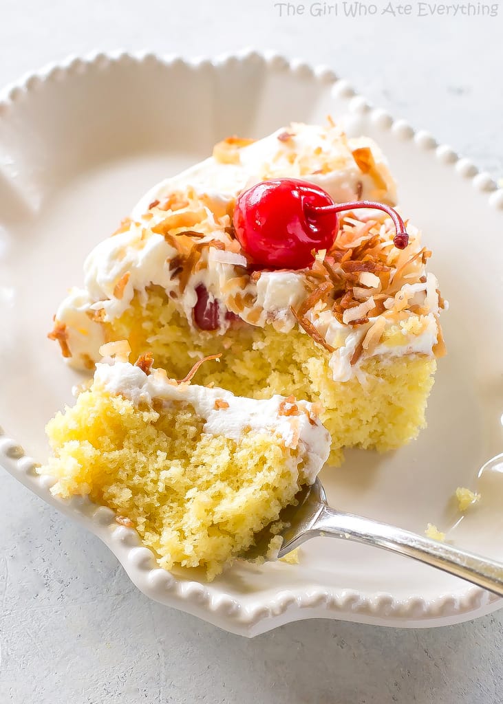 fb image - Pina Colada Poke Cake