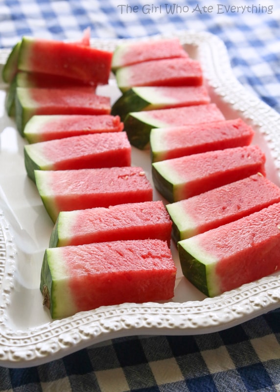 How to Cut A Watermelon Into Sticks