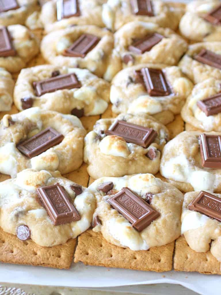 S'mores Cookies on a plate