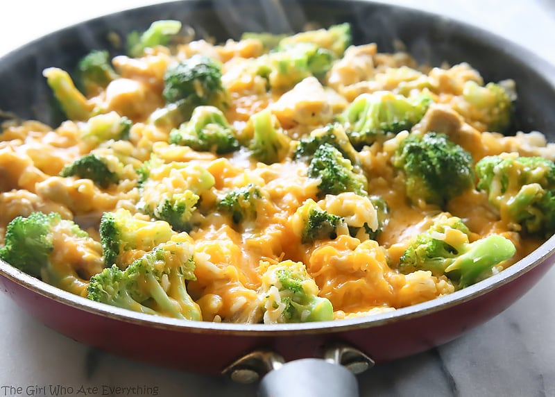 fb image - One-Pan Cheesy Chicken, Broccoli, and Rice