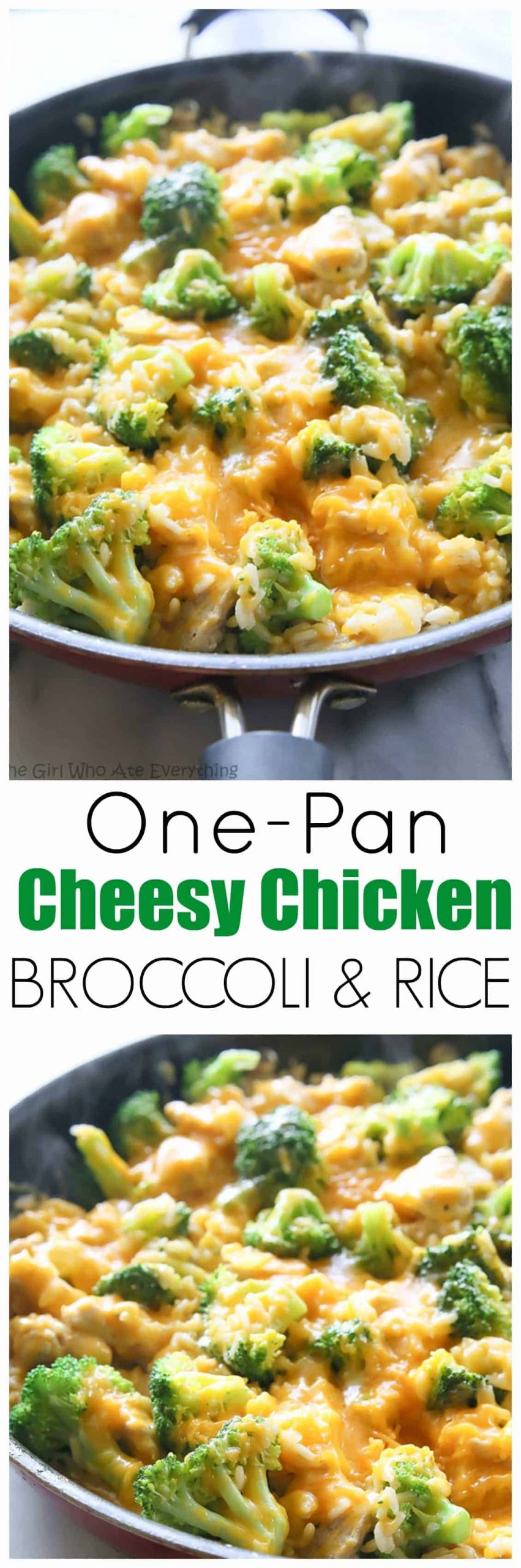 fb image scaled - One-Pan Cheesy Chicken, Broccoli, and Rice