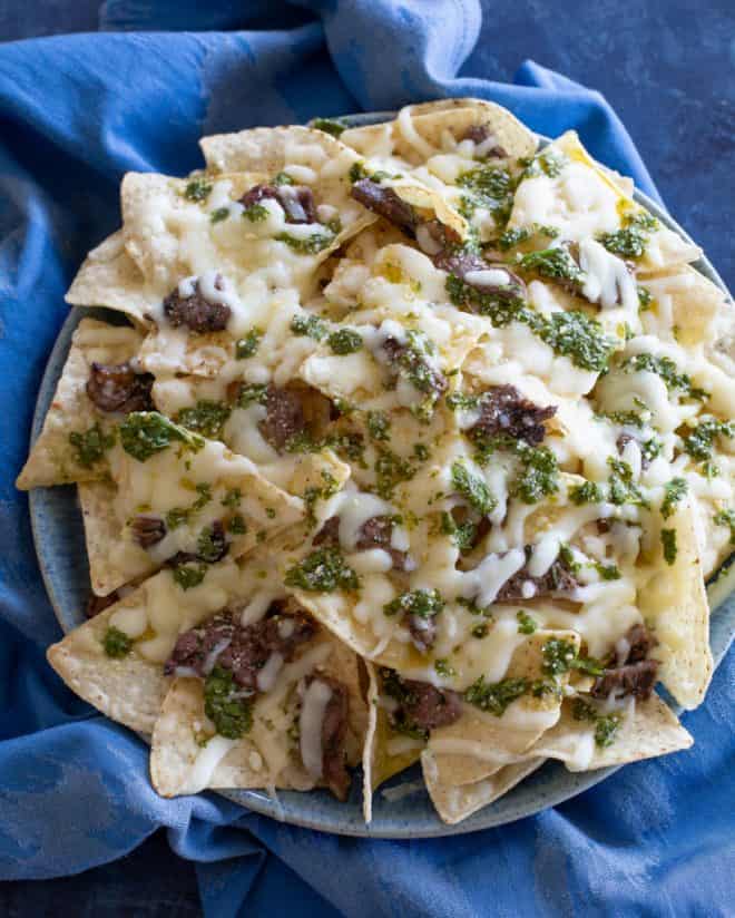 fb image - Steak Chimichurri Nachos