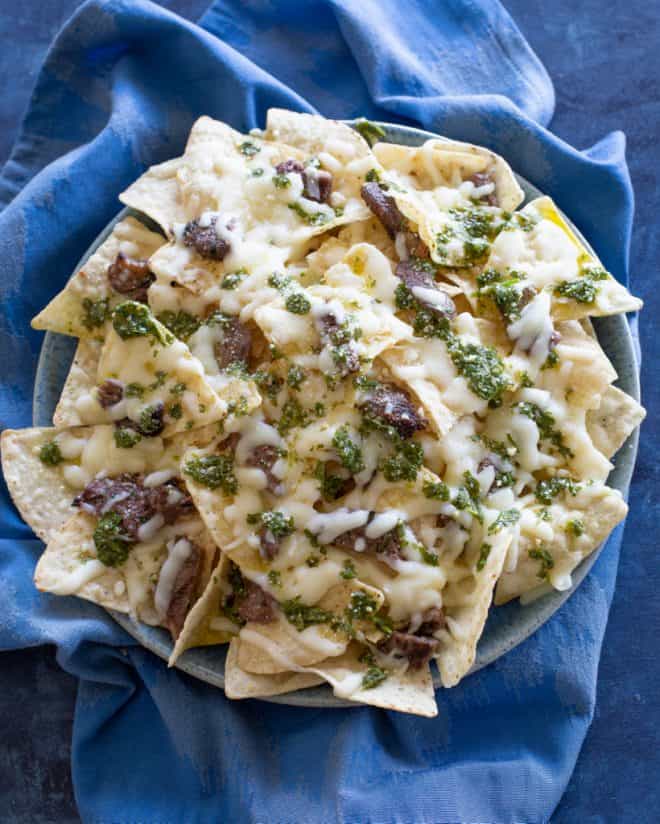 fb image - Steak Chimichurri Nachos