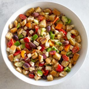 fb image - Greek Panzanella Salad