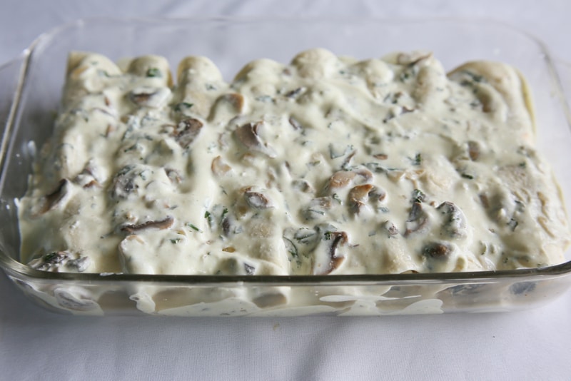 fb image - Mushroom, Spinach, and Chicken Enchiladas