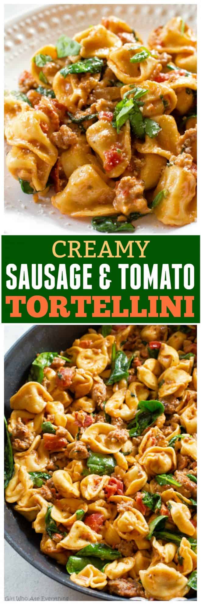 fb image - One-Pot Creamy Sausage and Tomato Tortellini