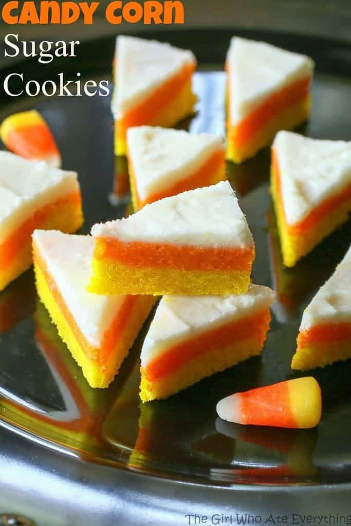 fb image - Candy Corn Sugar Cookies