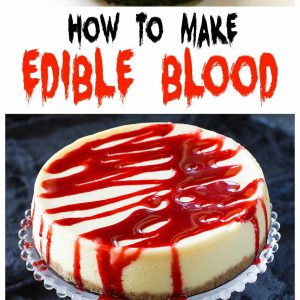 Edible Blood - drizzle it on cupcakes, cakes, donuts,...you name it! the-girl-who-ate-everything.com