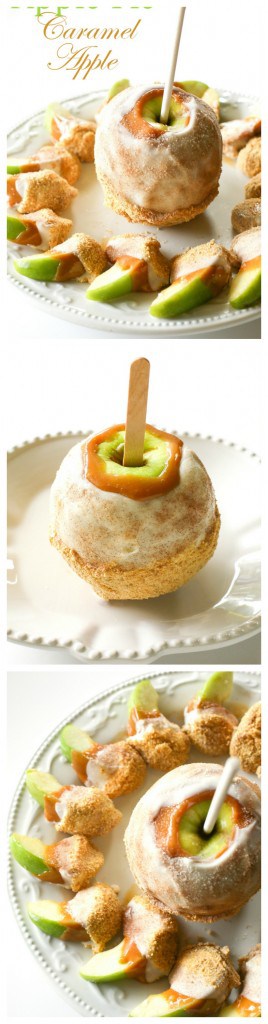 Apple Pie Caramel Apple - just like the ones at Disney World but way better and way cheaper. #caramel #apple #recipe #pie