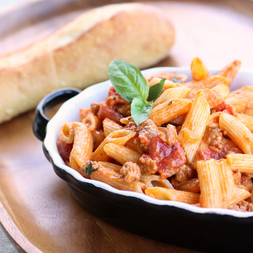 fb image - Creamy Sausage and Tomato Pasta