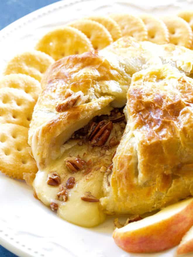 Baked Brie on a plate