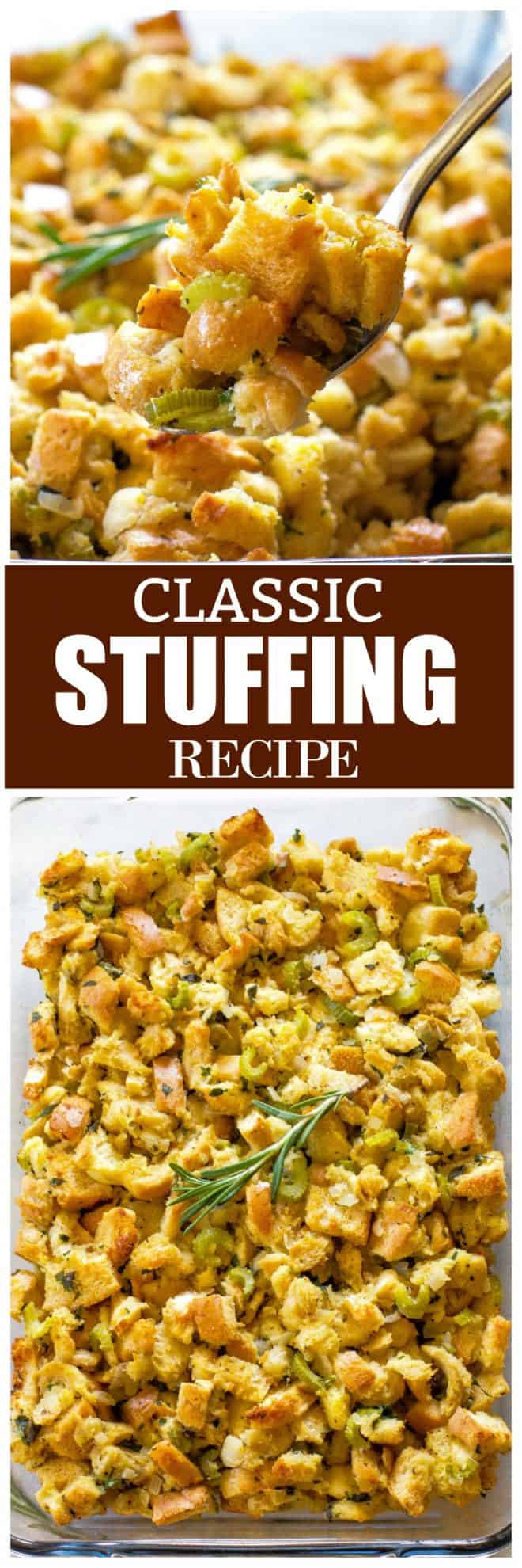 Thanksgiving Classic Stuffing Recipe