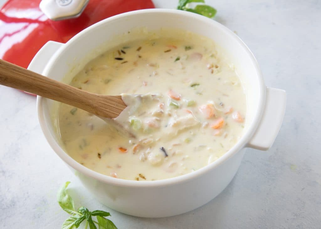 fb image - Creamy Chicken and Wild Rice Soup