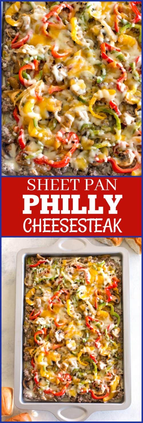 fb image - Sheet Pan Philly Cheesesteak