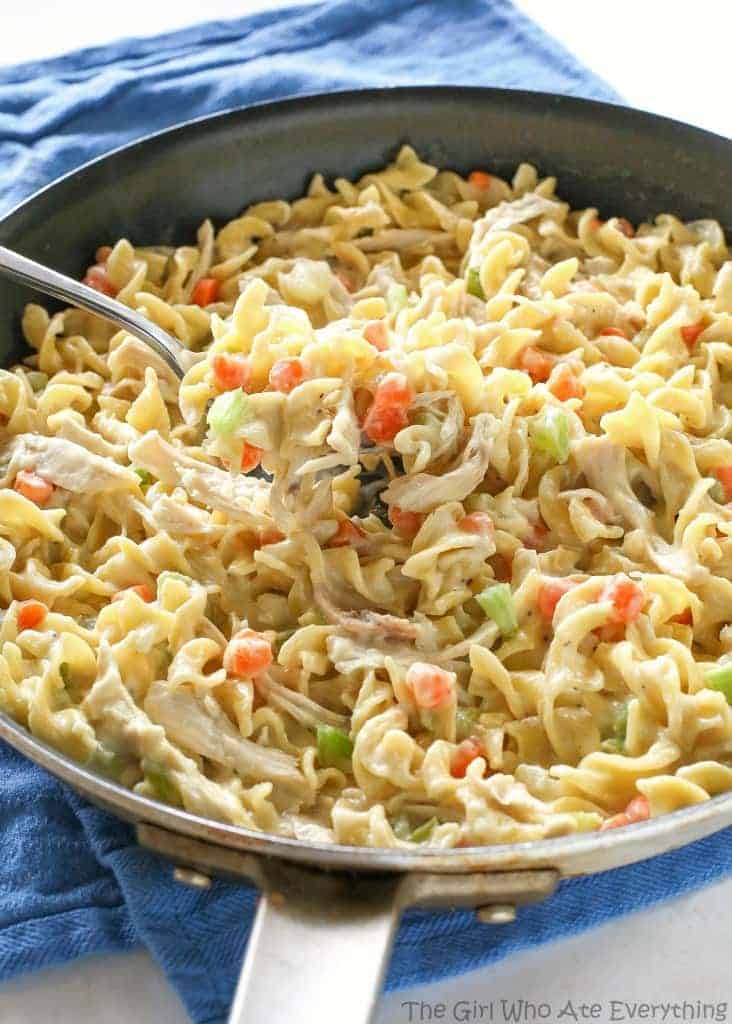 fb image - Creamy Chicken Noodle Skillet