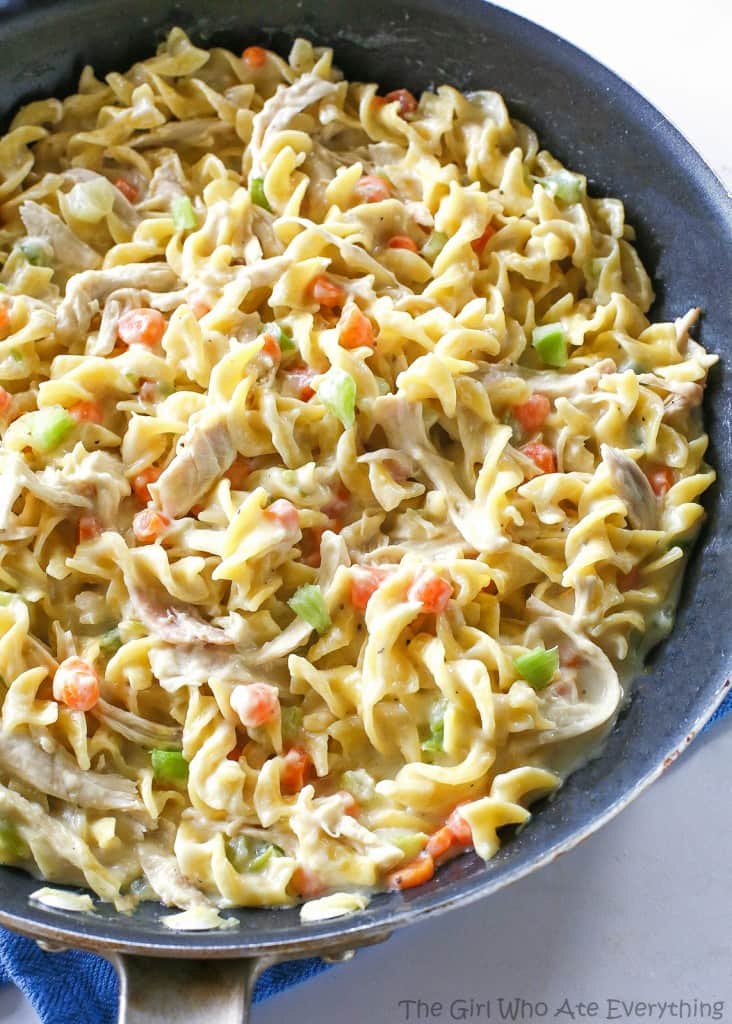 fb image - Creamy Chicken Noodle Skillet