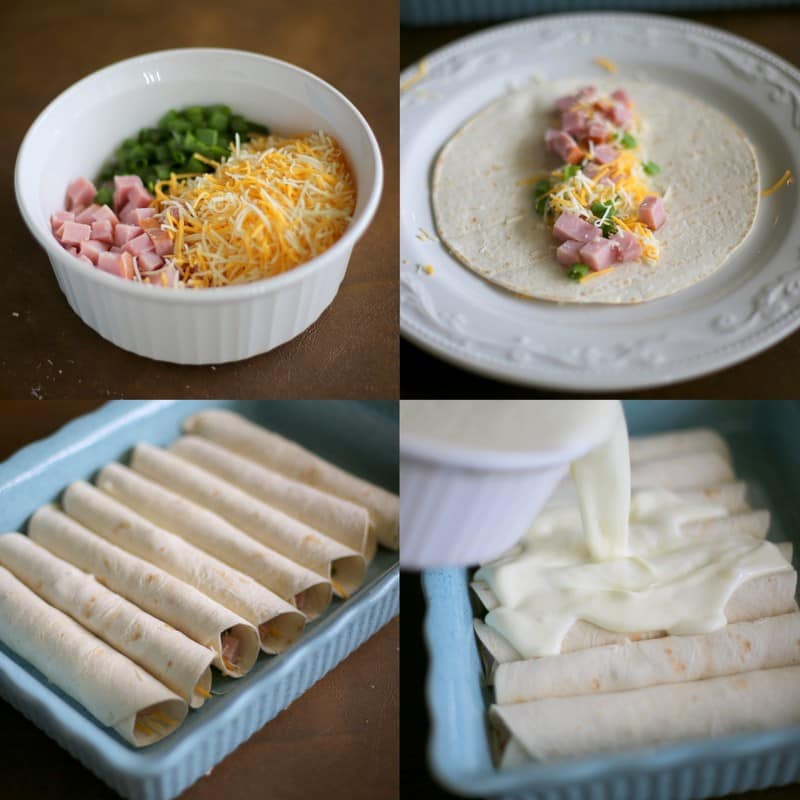 fb image - (Overnight) Ham and Cheese Breakfast Enchiladas