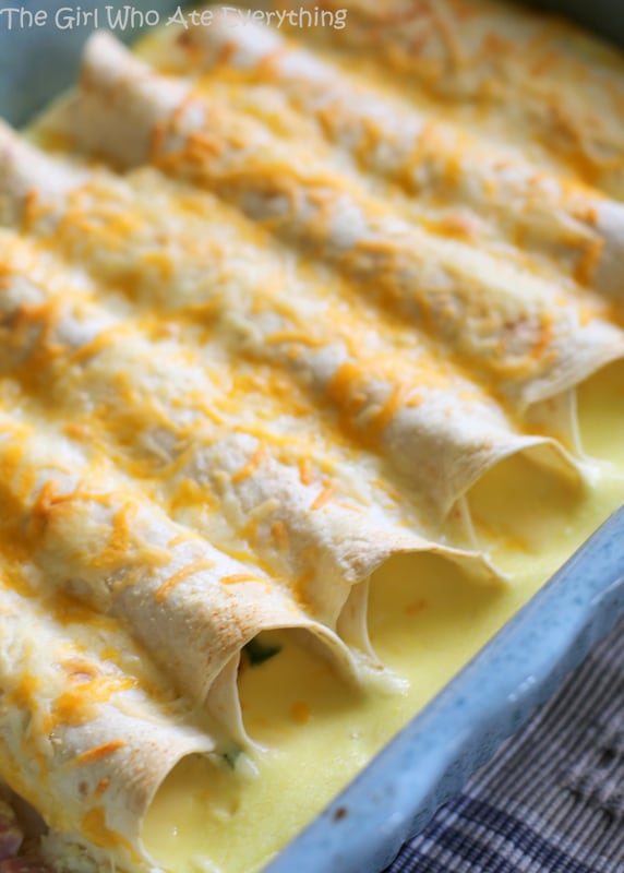 Ham and Cheese Breakfast Enchiladas - the-girl-who-ate-everything.com