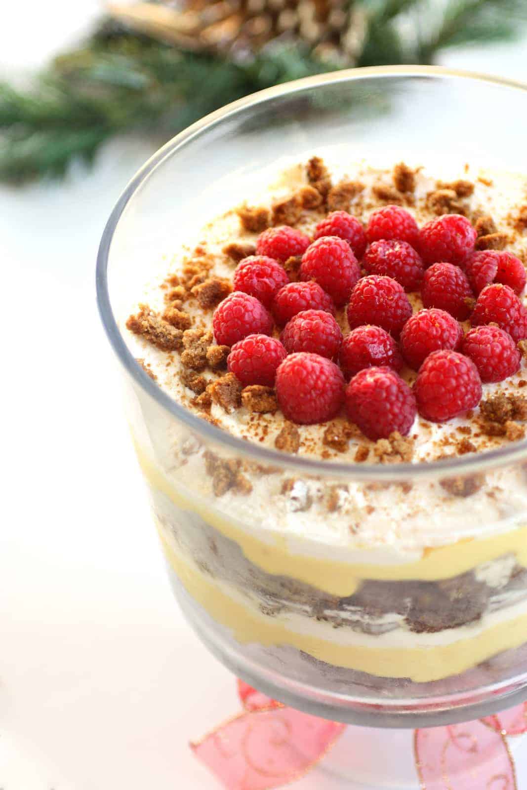 fb image - Eggnog Gingerbread Trifle