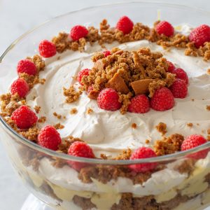 fb image - Eggnog Gingerbread Trifle