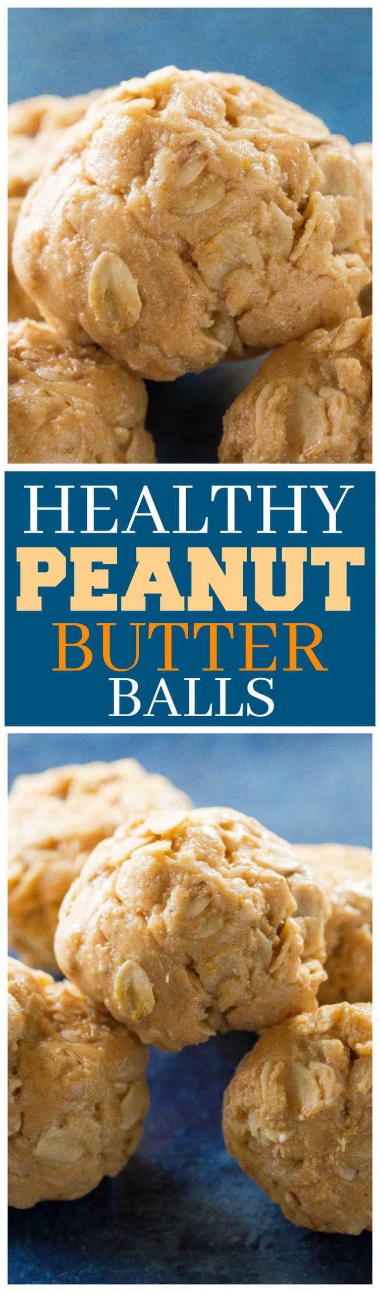 These Healthy Peanut Butter Balls are a great after school snack for your kids or for adults. Simple ingredients in these little energy balls. #healthy #peanutbutter #balls #snack