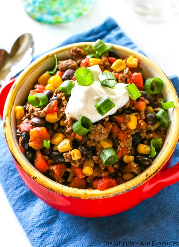 fb image - Healthy Spicy Beef and Black Bean Chili