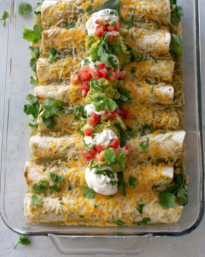 fb image - Chicken and Spinach Enchiladas