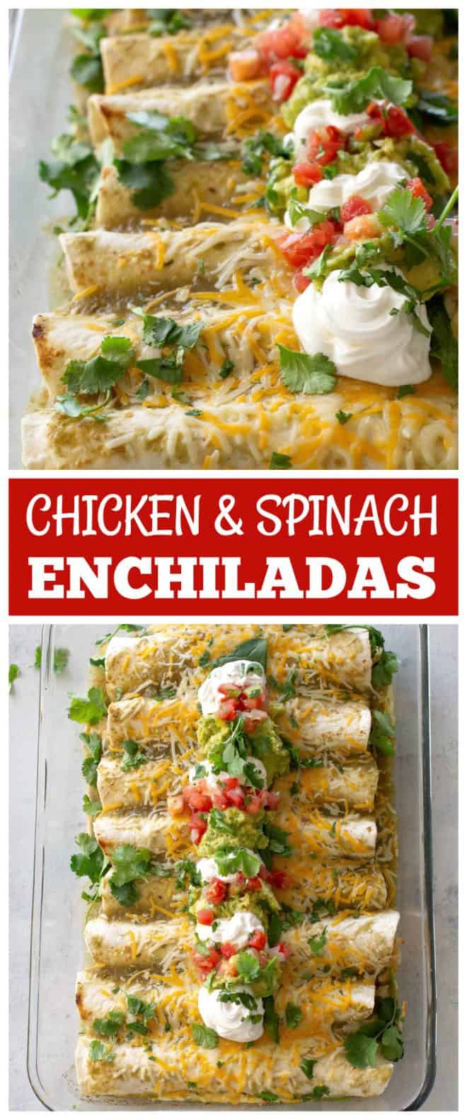 fb image - Chicken and Spinach Enchiladas