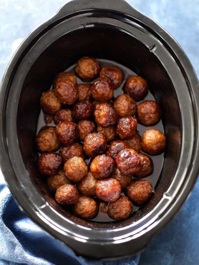 fb image - BBQ and Grape Jelly Meatballs