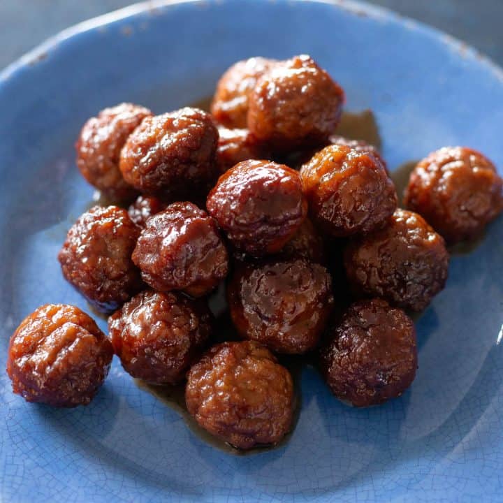 fb image - BBQ and Grape Jelly Meatballs